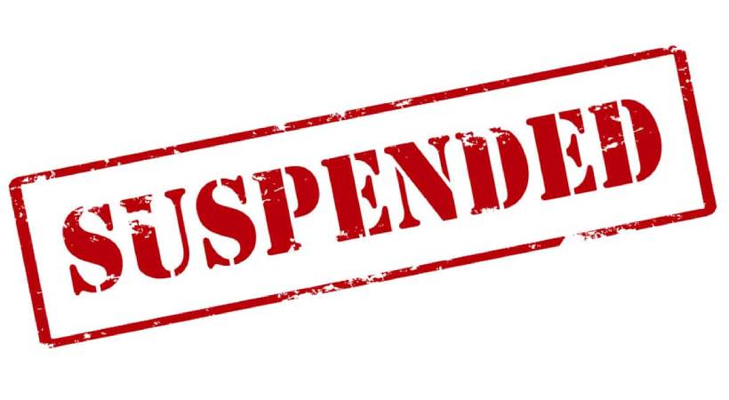 Police officer suspended