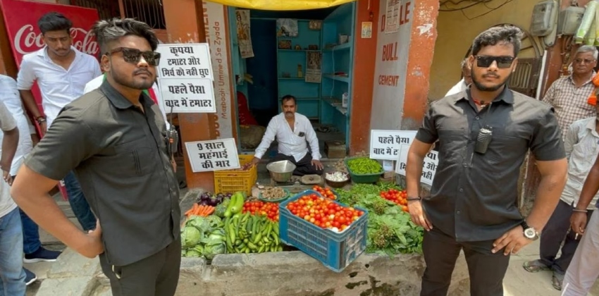 two-arrested-after-keeping-bouncers-protection-for-vegetable-shop-in-uttar-pradesh-