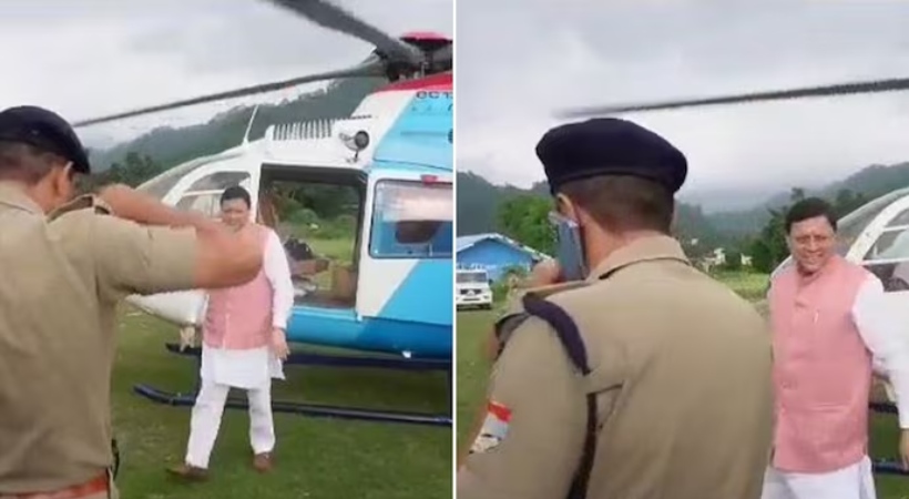 Cop transferred for saluting Uttarakhand Chief Minister while on phone