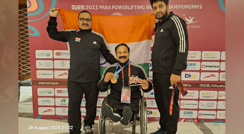 Joby Mathew won in World Para Powerlifting Championship