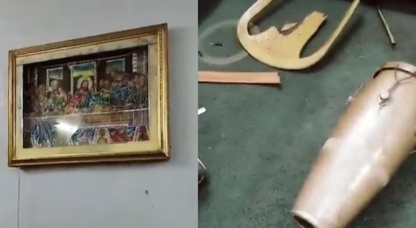 Mob vandalises Delhi church during prayer