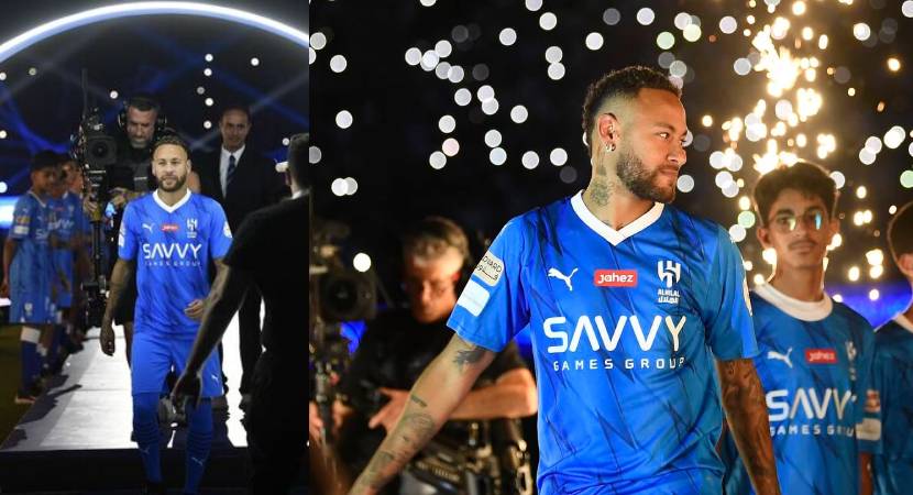 Brazil star neymar receives grand welcome at Al Hilal