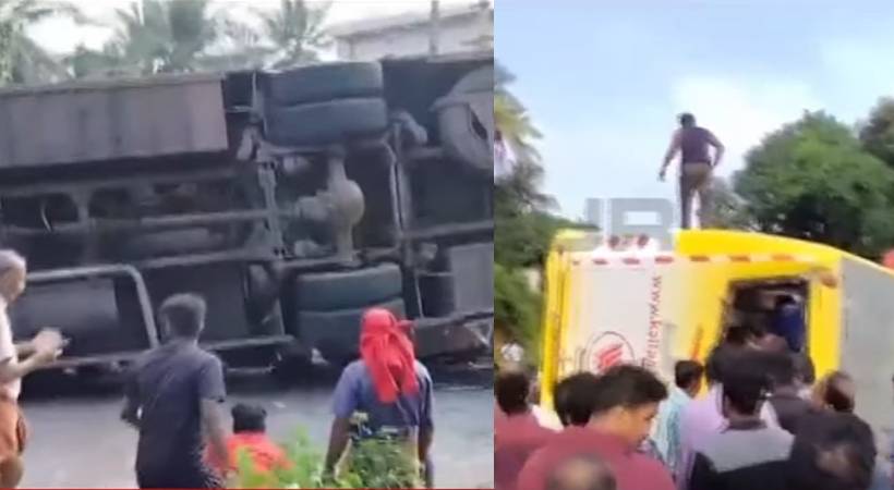 Two died in palakkad private bus accident