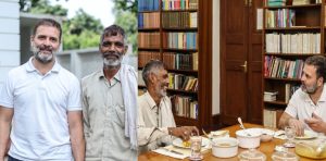 Rahul Gandhi Hosts Lunch For Vegetable Vendor Rameshwar