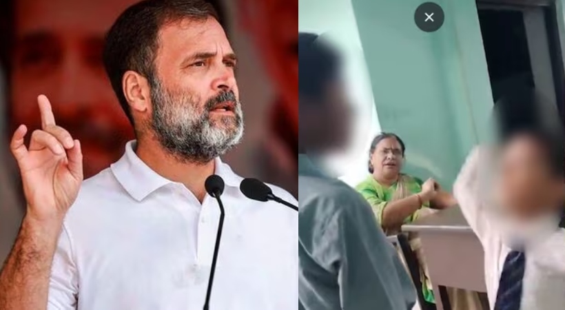 Rahul Gandhi on video of children being asked to slap boy