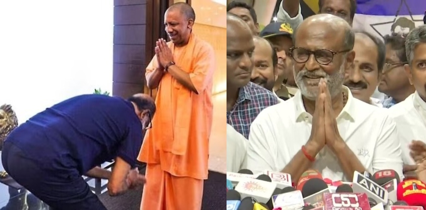 Rajinikanth explains why he touched yogi adityanaths feet