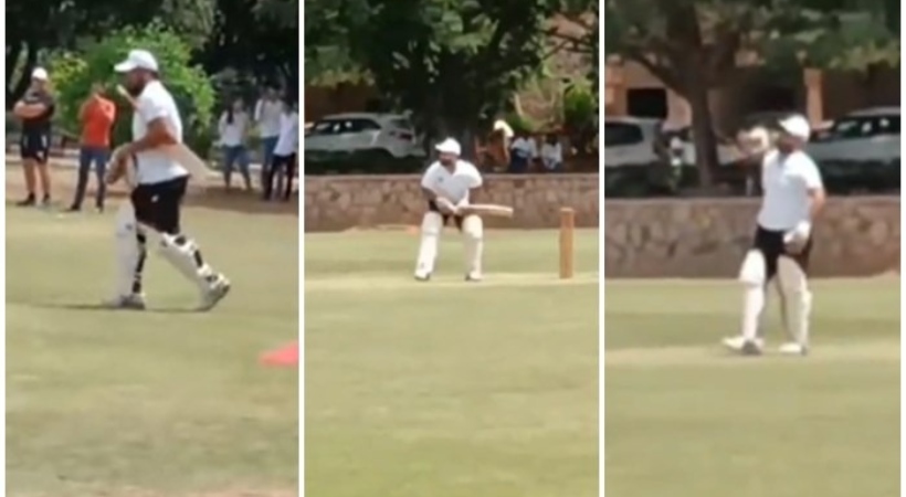 Rishabh Pant spotted batting in full flow for first time since car accident