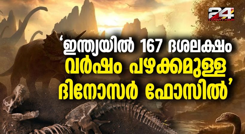 167 million year old dinosaur fossil found in India