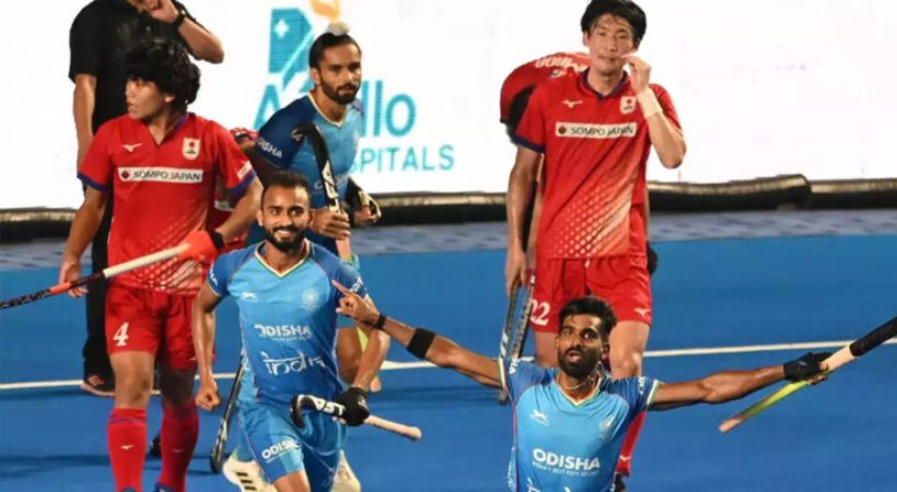 India in the Asian Champions Trophy hockey final