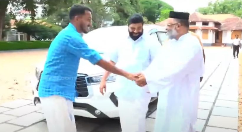 Jaick C Thomas visited NSS headquarters and Orthodox Church