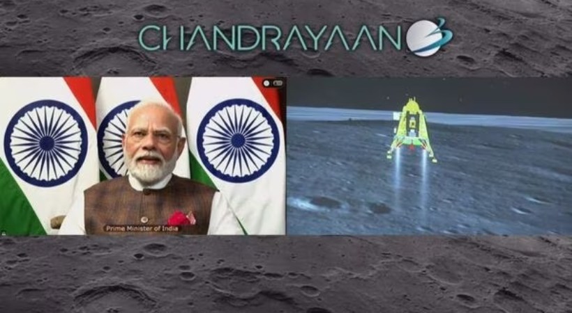 Narendra Modi India's ISRO Chandrayaan 3 lunar mission successful