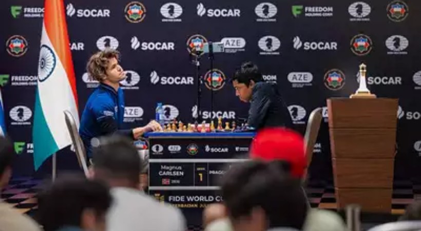 Chess World Cup 2023 Praggnanandhaa and Magnus Carlsen
