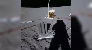 Garbage dump on the moon without any attempts to retrieve it