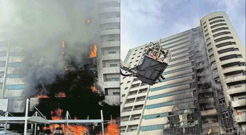 fire accident in ajman