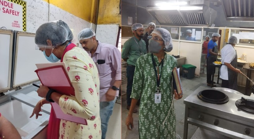 Inspection by Food Safety Department on medical college campuses
