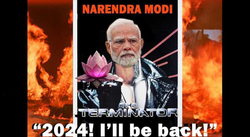 BJP tweets new poster of Narendra Modi calls him Terminator