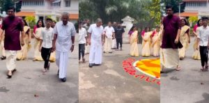 pinarayi vijayan onam celebration with mhd riyas