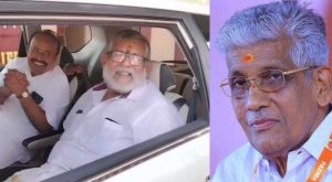 G Sukumaran nair met RSS leaders