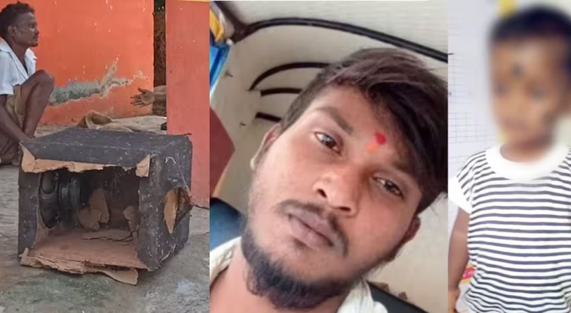 A two-year-old boy was killed and hidden in a speaker box