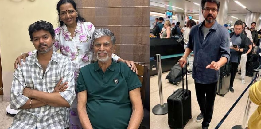 Actor vijay rushed from America to see his father