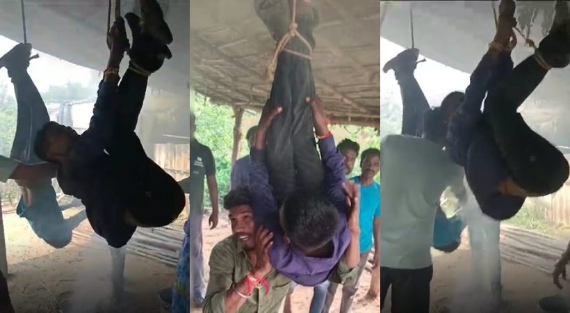Dalit man, his friend tied upside down, tortured on suspicion of stealing goats