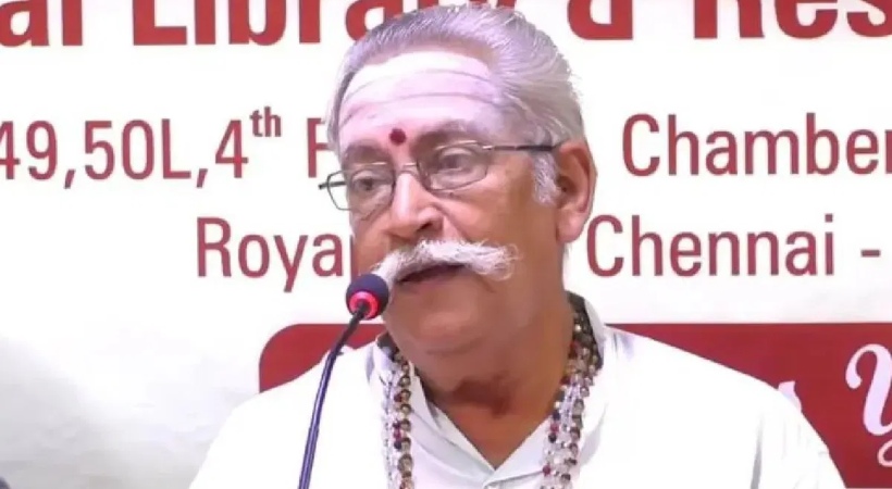 Former VHP leader RBVS Manian tenders unconditional apology
