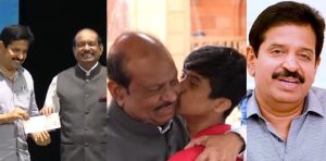 Gopinath Muthukad thanking M A Yusuf ali