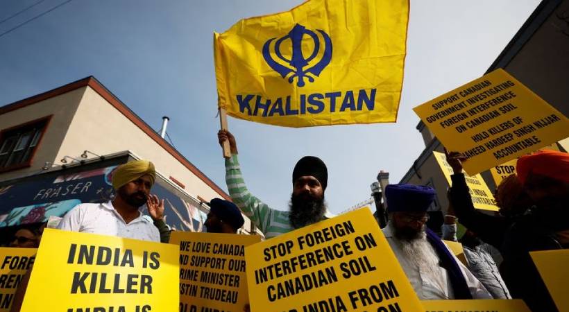 India-canada- Khalistan protest