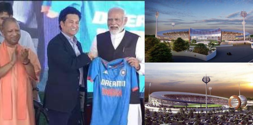 Narendra Modi lays foundation stone for International Cricket Stadium in Varanasi