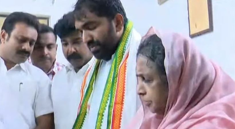 Mariamma Oommen reacts to Chandi Oommen's victory