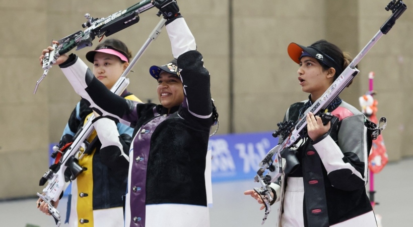 asian games world record gold sift samra kaur