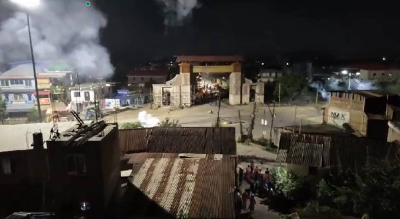 manipur cm residence attack