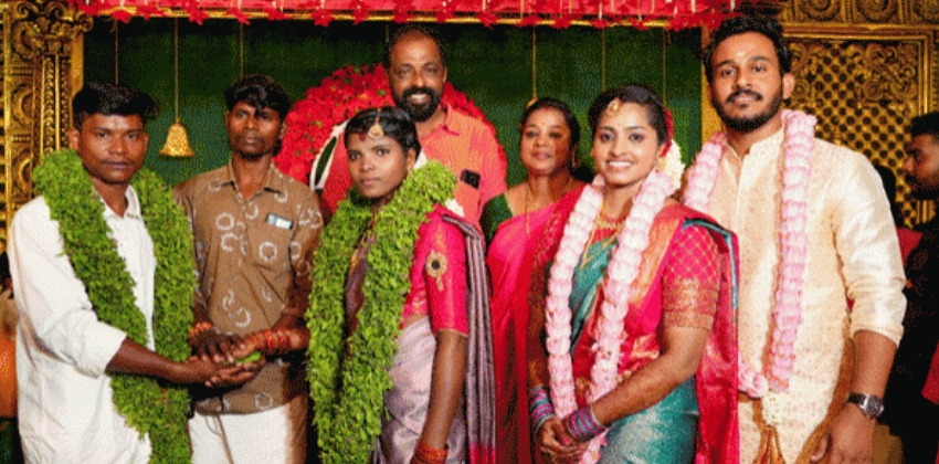 ranni-panchayat-president-k-r-prakash-also-conducted-the-wedding-