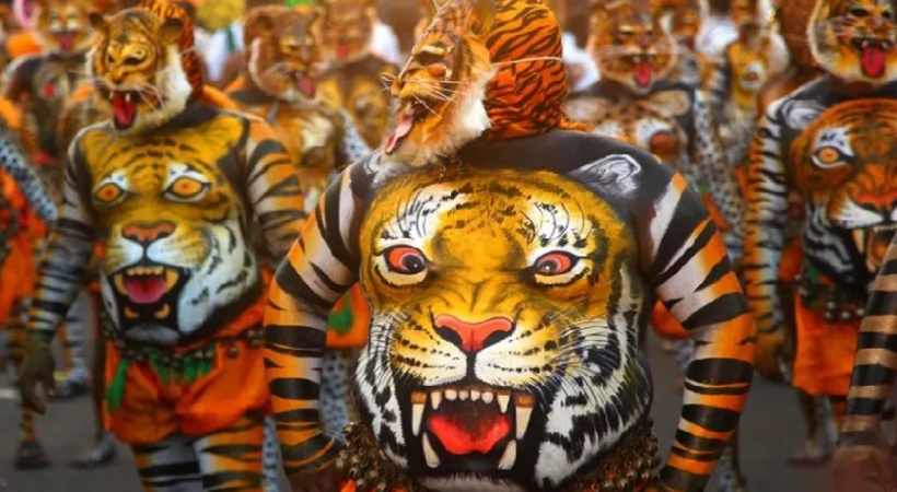 thrissur puli kali today