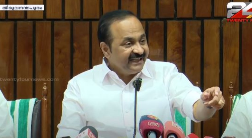 V D Satheeshan against Pinarayi Vijayan in Solar case