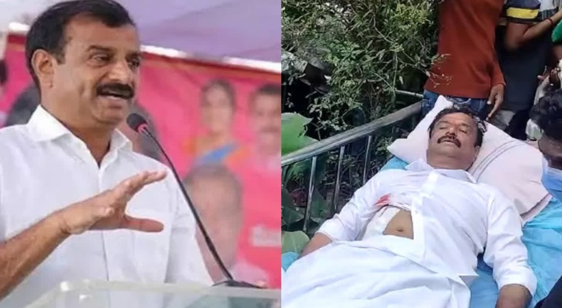 KCR party leader stabbed during poll campaign in Telangana