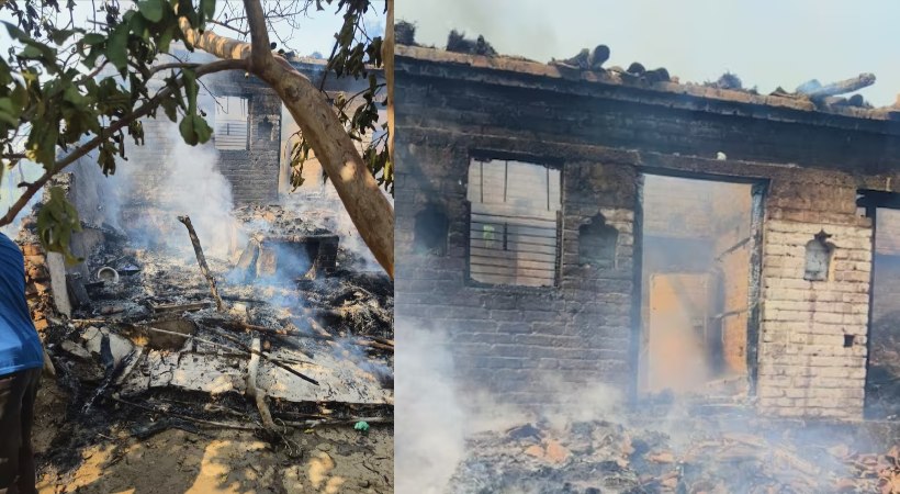 UP_ Family tries to drive away snake with smoke; house burns down