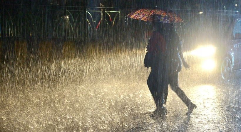 Heavy rain at Thiruvananthapuram