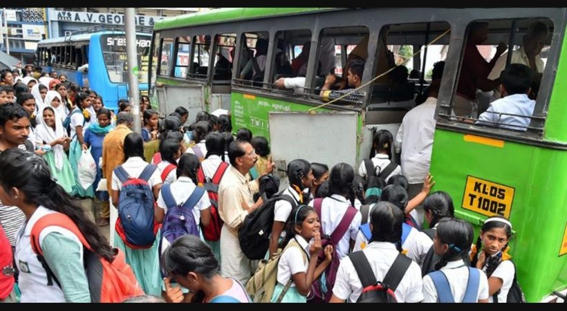 Free bus travel for students from very poor families