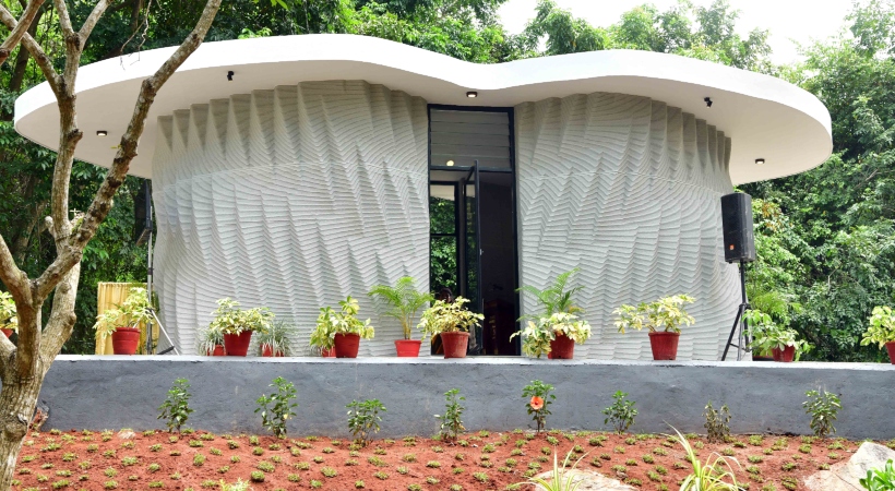 first 3d printing building kerala