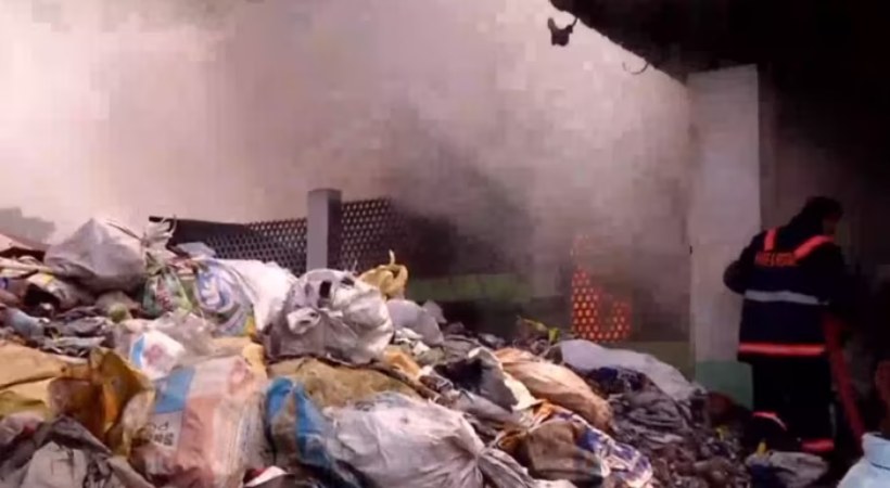 kozhikode waste plast fire corporation response