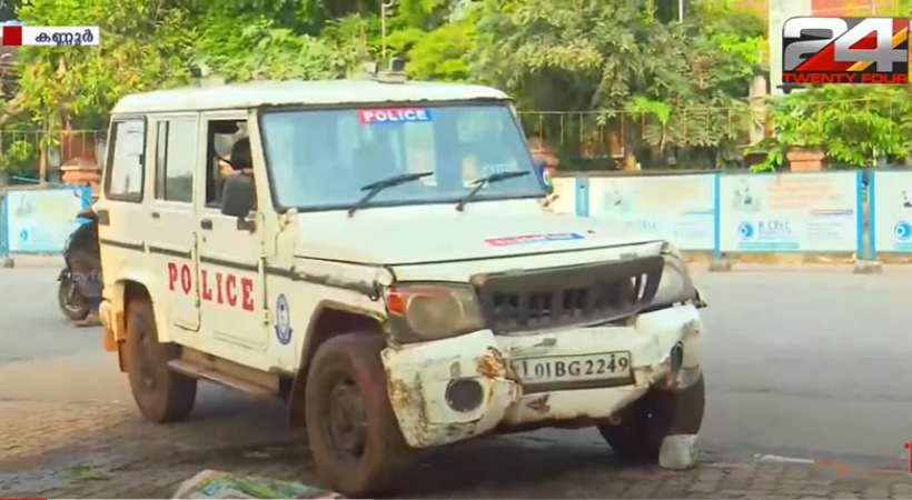 police jeep rammed into the petrol pump; Commissioner instructed to investigate the cause of the acc