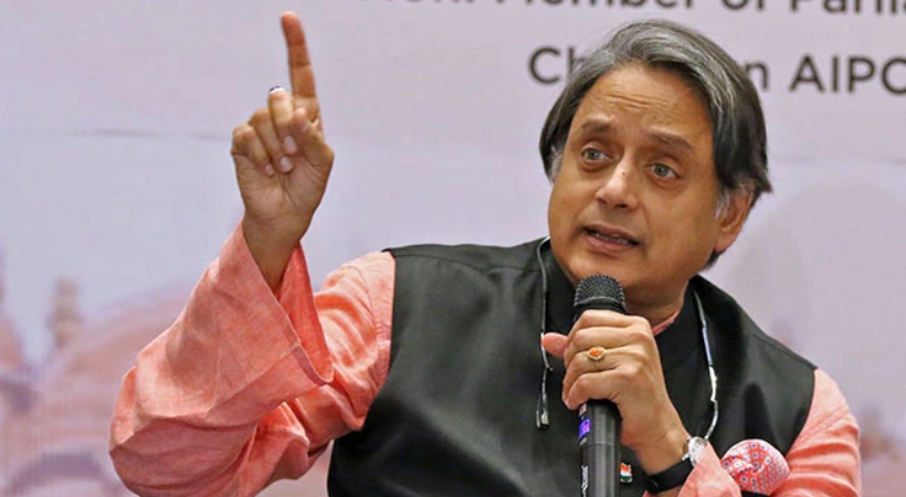 shashi tharoor palestine controversy