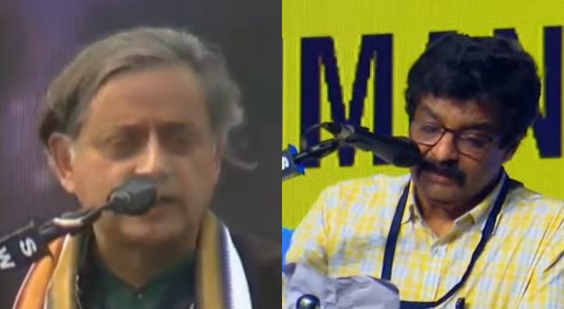M K Muneer corrected Shashi Tharoor statement on Hamas group