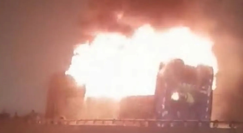 2 Dead 29 Injured After Deadly Bus Fire On Gurugram-Jaipur Highway