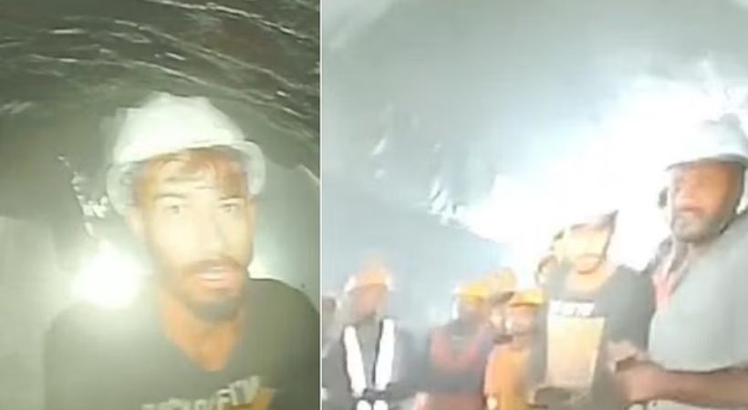 First Visuals Of Workers Trapped In Uttarkashi Tunnel For 10 Days