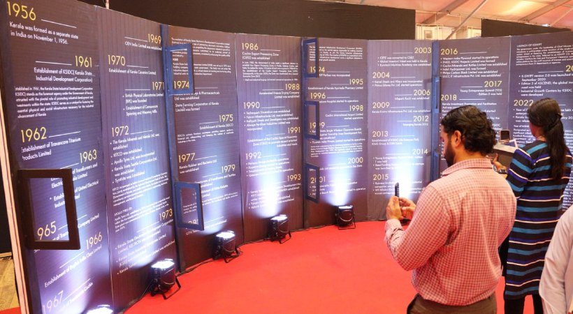 'Keraleeyam History Wall' with the story of industrial Kerala's growth