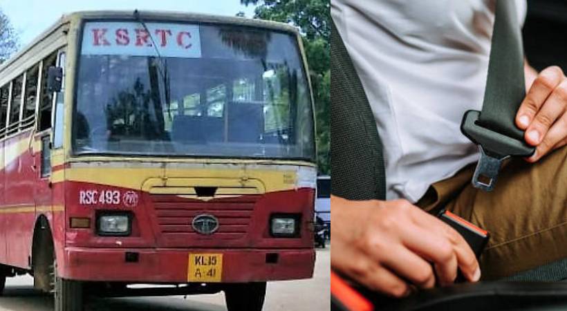 seat belt mandatory for all heavy vehicles including ksrtc