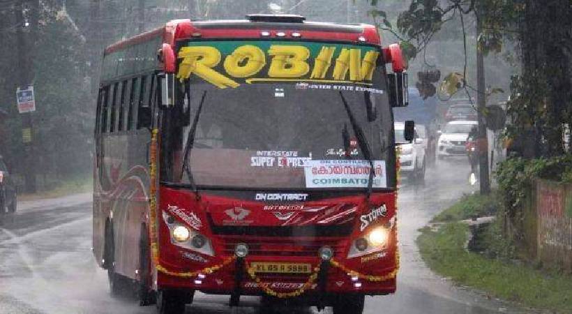 robin bus imposed with fine again