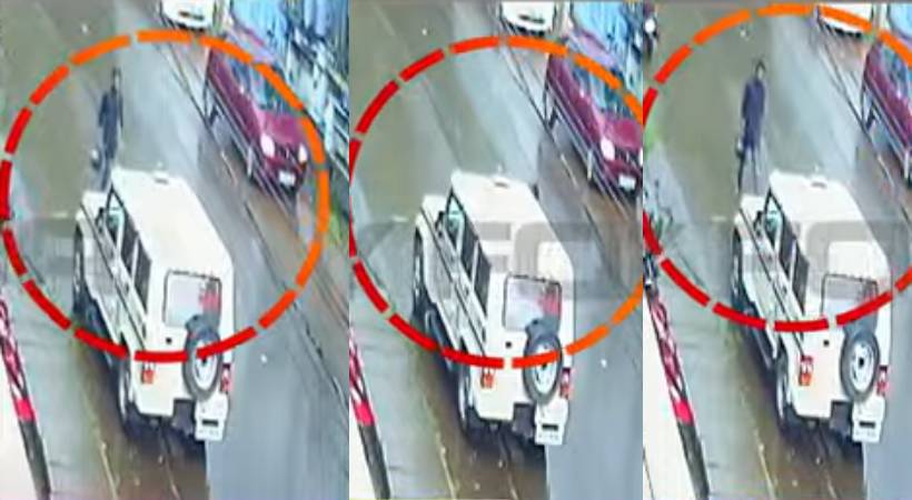 Police jeep attack